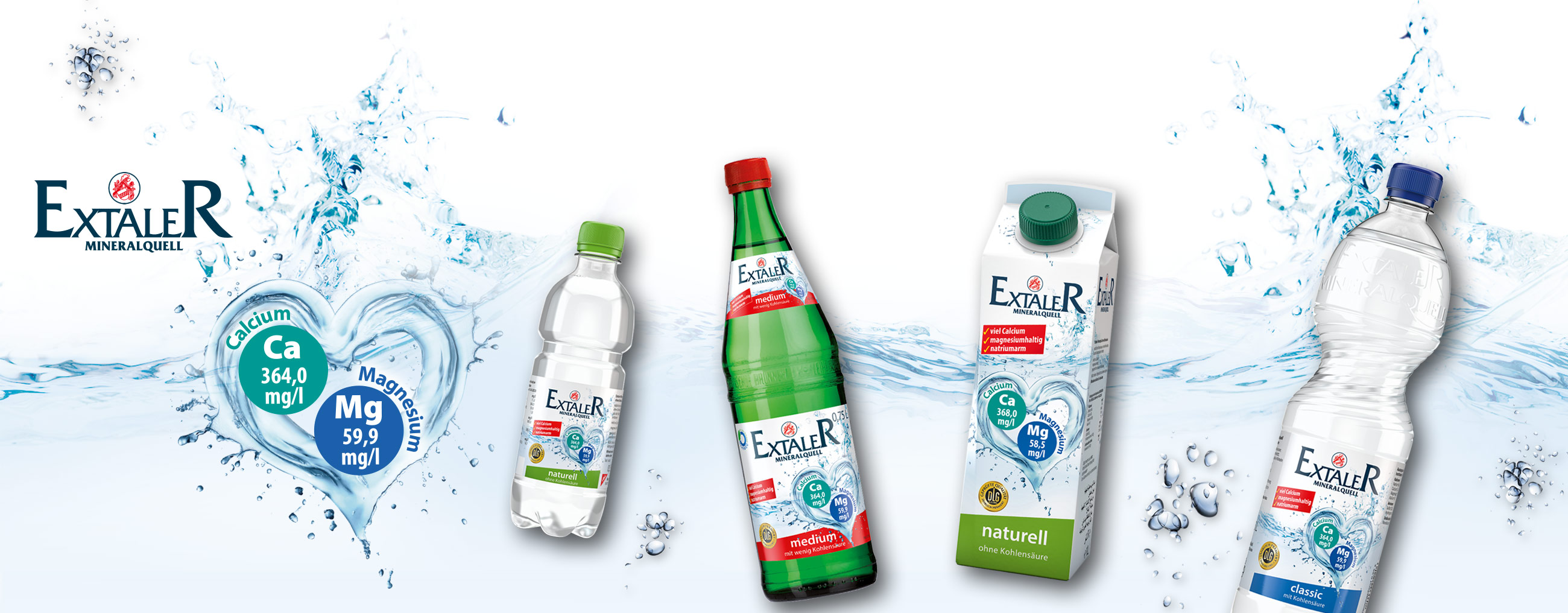Extaler Wasser Verpackungen Glas, Pet, Tetra