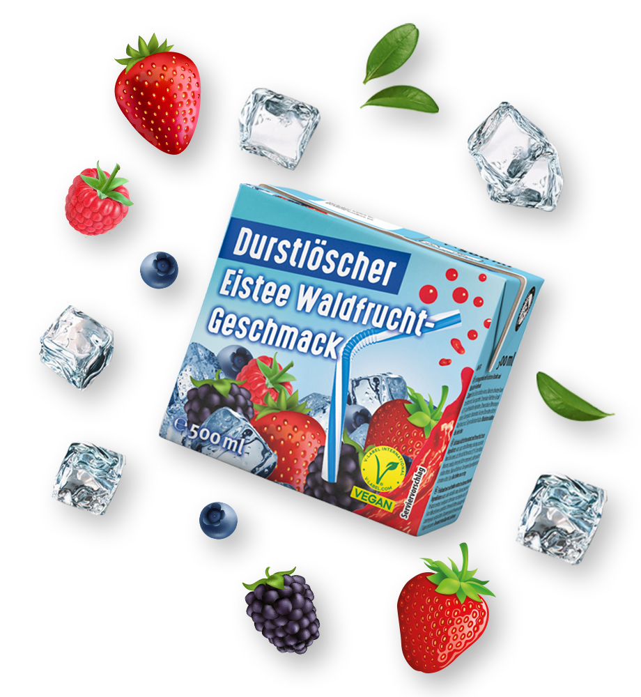 Durstlöscher Eistee Waldfrucht-Geschmack