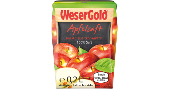 WeserGold Apfelsaft 