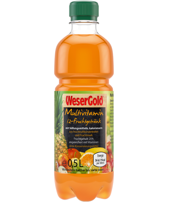 WeserGold Multivitamin Fruchtgetränk mit Süßungsmitteln