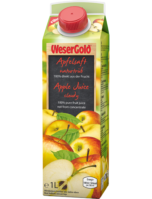 WeserGold Naturtrüber Apfel-Direktsaft 