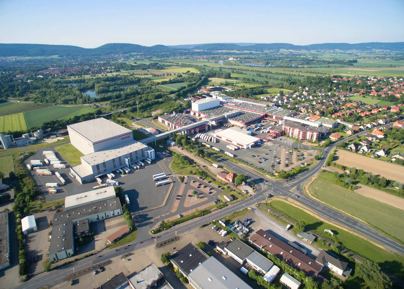 Standort Rinteln Luftaufnahme